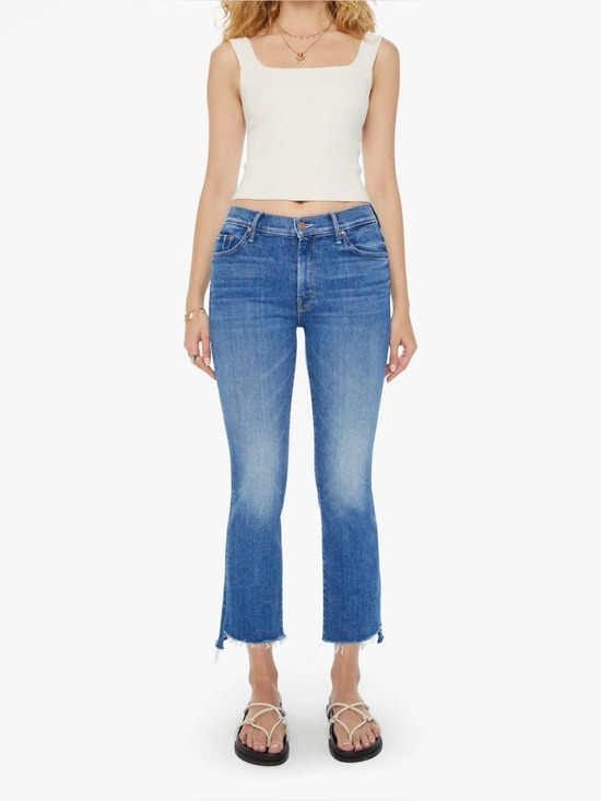MOTHER Denim - Mother Denim The Insider Crop Step Fray different strokes size 27